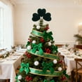 thumbnail image 1 of Surpdew St Patricks Day Decorations St. Patrick'S Day Trefoil Tree Topper Decoration Ornament Party Home Christmas Tree Decoration Green A, 1 of 9
