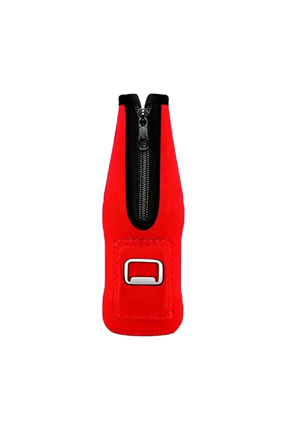 Summer Beer Bottle Insulator Sleeve Neoprene Insulated Beer Bottle Holder with Zipper Beer Jacket & Built in Bottle Openerfor Bottle Beverage Drink Insulator Beach Pool Wine Party Favors