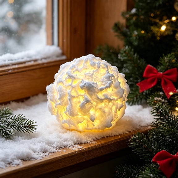 Surpdew Textured Cloud Shaped Flameless LED Candle, Battery Operated Real Wax Electronic Candle , Christmas Candles Light for Bedroom Wedding Holiday Table Home Ambient Decor