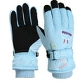thumbnail image 1 of Surpdew Winter Gloves For Kids Waterproof Boys Snow Ski Gloves Girls Warm Windproof Mittens For Children Outdoor Blue 8-12 Years Old, 1 of 9