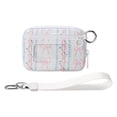 thumbnail image 1 of Surpdew Wristlet Keychain Wallets For Women Rfid Blocking Credit Card Holder Small Zipper Coin Purse Change Pouch With Id Window And Detachable Wrist Strap, Portable Organizer Keychain Wallet Bow-4, 1 of 5