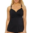 thumbnail image 1 of Surplice Underwire Tankini Top D-DDD Cups Swimsuit, 1 of 4