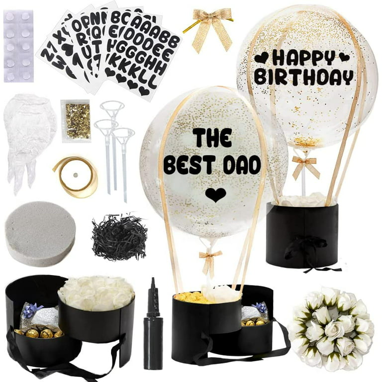 Surprise Balloon Gift Box for Men & Women. Happy Birthday, Mothers Day,  Valentine's Day, Anniversary. PerfBalloon, 33 Pcs Gift Kit to Create the  Perfect Present for Birthday, Anniversary, Valentines, 