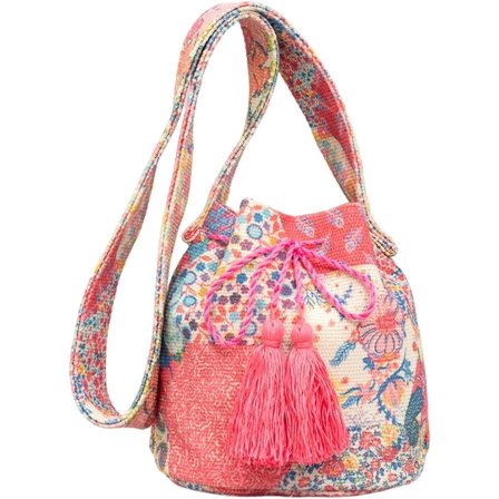 Surprise Bohemian Canvas Crossbody Bag Womens Hippie Bucket Bag Boho Tote Hobo Bags Aesthetic Shoulder Handbag Tassel Sling Beach Bag