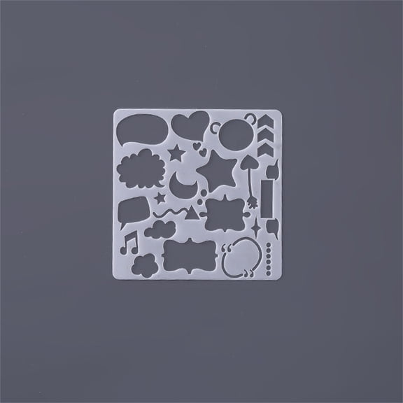 Surprise Box Gift Box Drawings Templates Graffiti Templates, Drafting Stencils, Plastic Clear Multi-Function Painting Rulers for DIY Gift