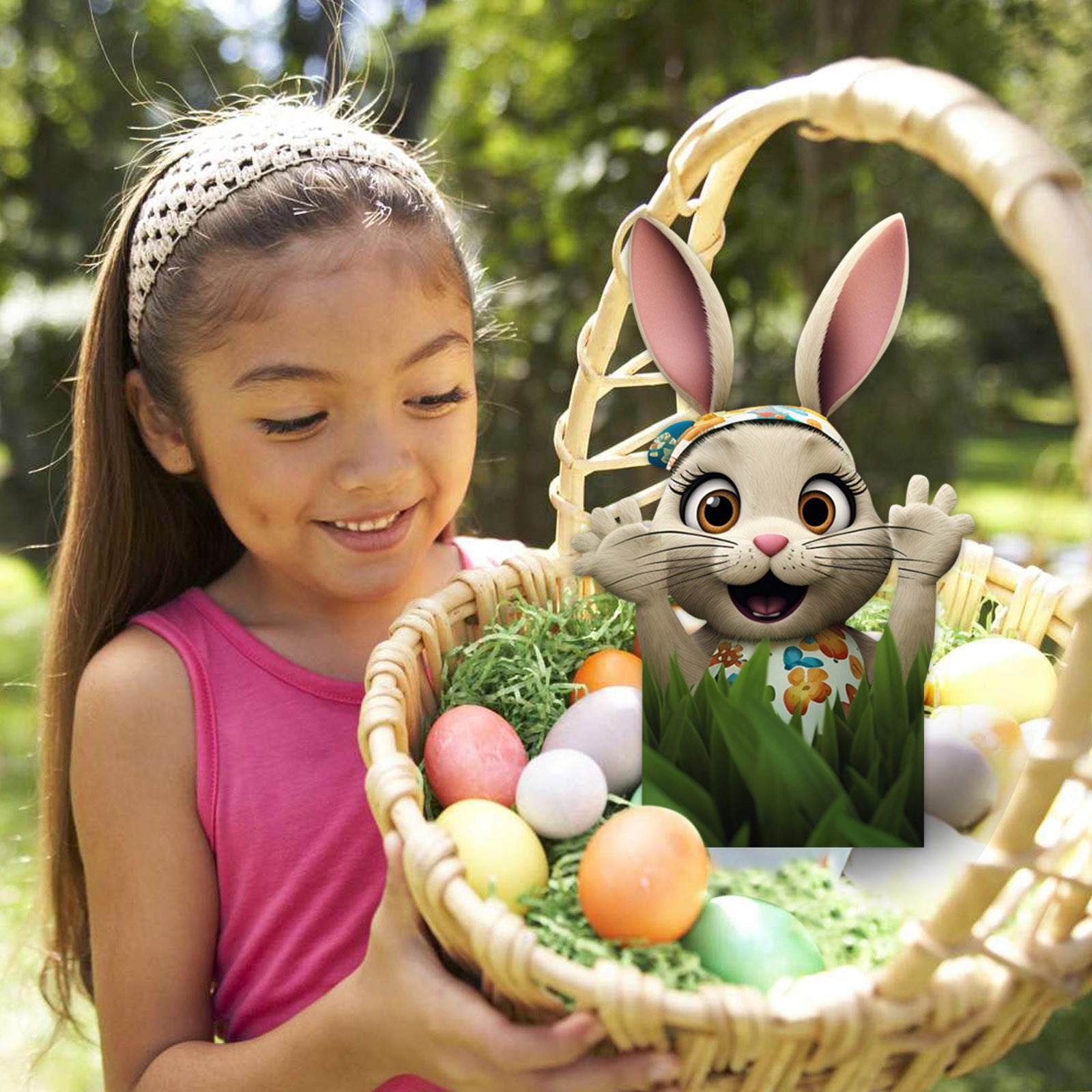 Surprise Bunny Easter Insert Card "You've Found The Easter Egg" Rice