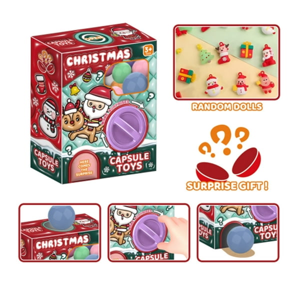 Surprise Capsule Toy Machine For Kids Mini Gashapon Dispenser With 12 Random Toys Fun Collectible Prize Game Interactive Play Set Party Favor Gift Idea For Birthday 12.6 Inches