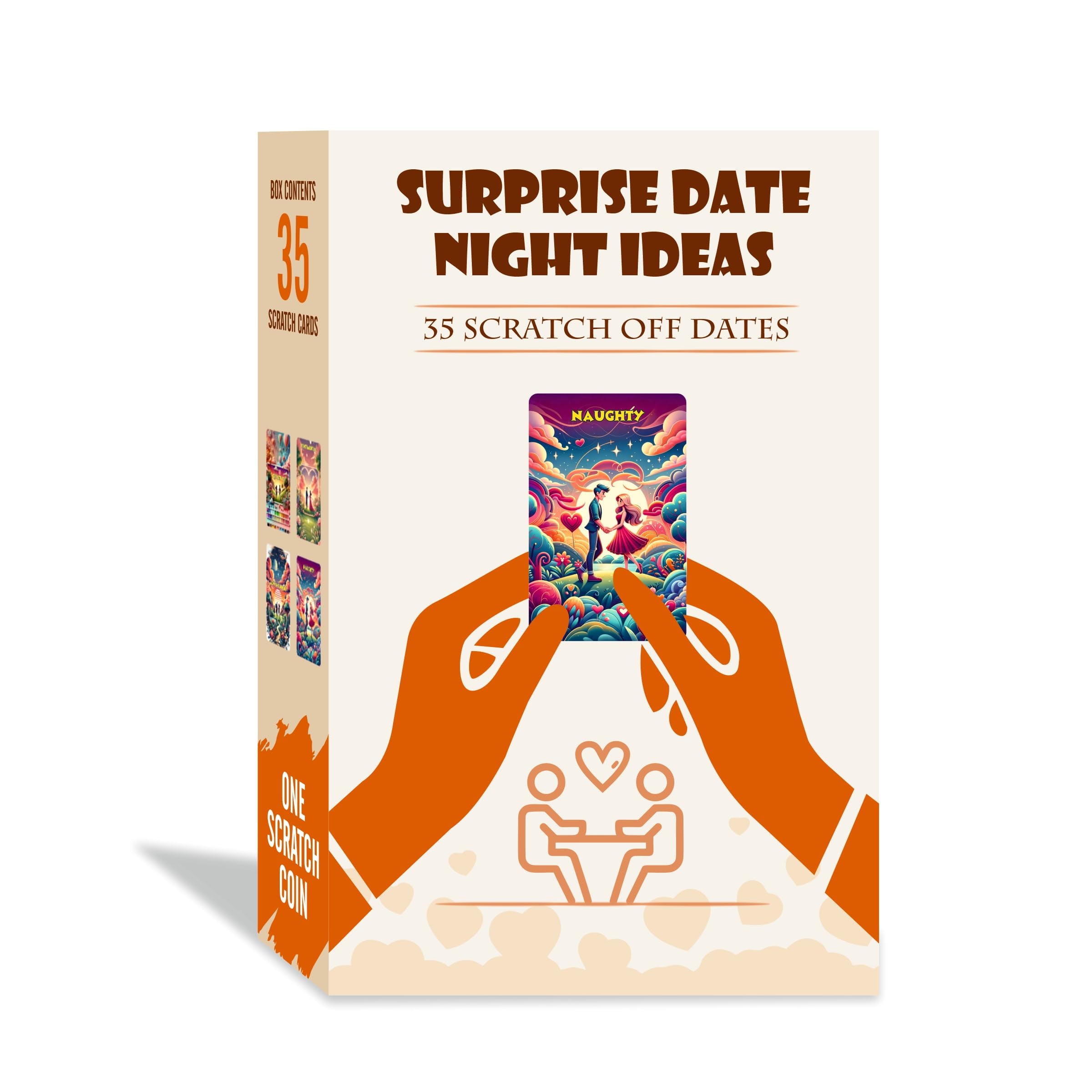 Surprise Date Night Scratch Off Cards with 35 Fun and Romantic