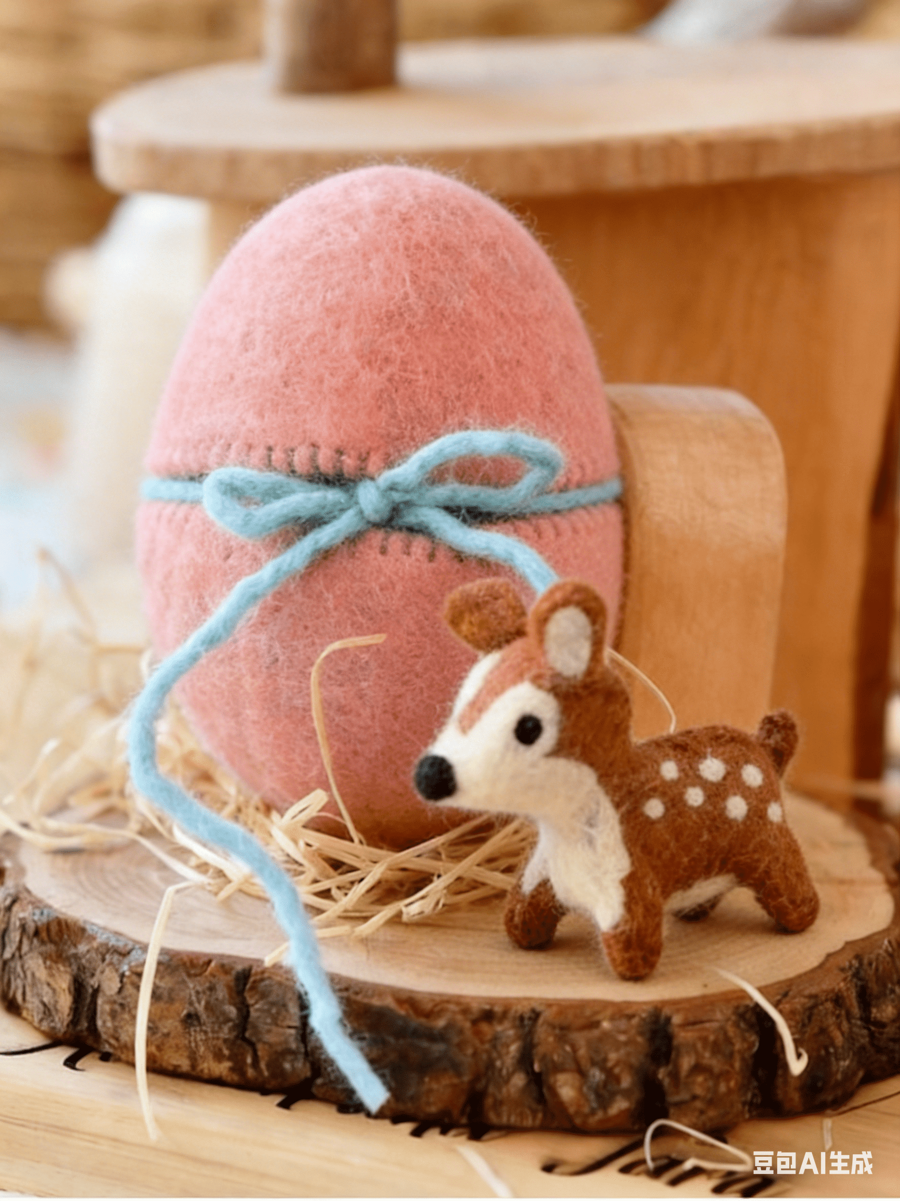 Surprise Easter Egg from Wool Felt, Handmade Felt Easter Egg with ...
