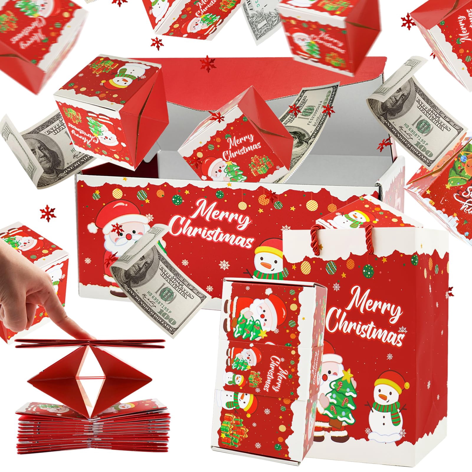 Surprise Explosion Gift Box for Cash,Folding Bouncing Pop Up Money Gift ...