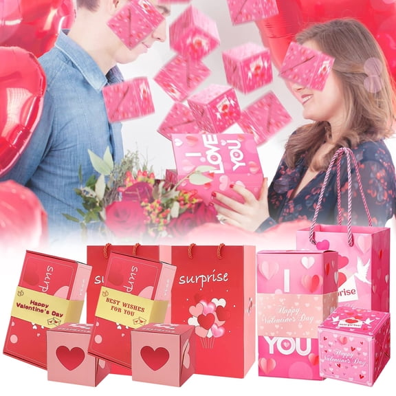 Surprise Explosion Gift Money Box – Confetti-Filled Folding Pop-Up Envelope for Christmas, Birthday, Anniversary & Valentine’s Day Celebrations