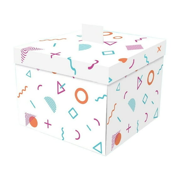 Surprise Flight Boxes, Gift Boxes, Unique Flying Butterfly Explosion Box for Birthday Party Holiday Gifts, Stylish Colorful Geometric Paper Design, Portable and Easy to Use, 12.5x12.5x12cm
