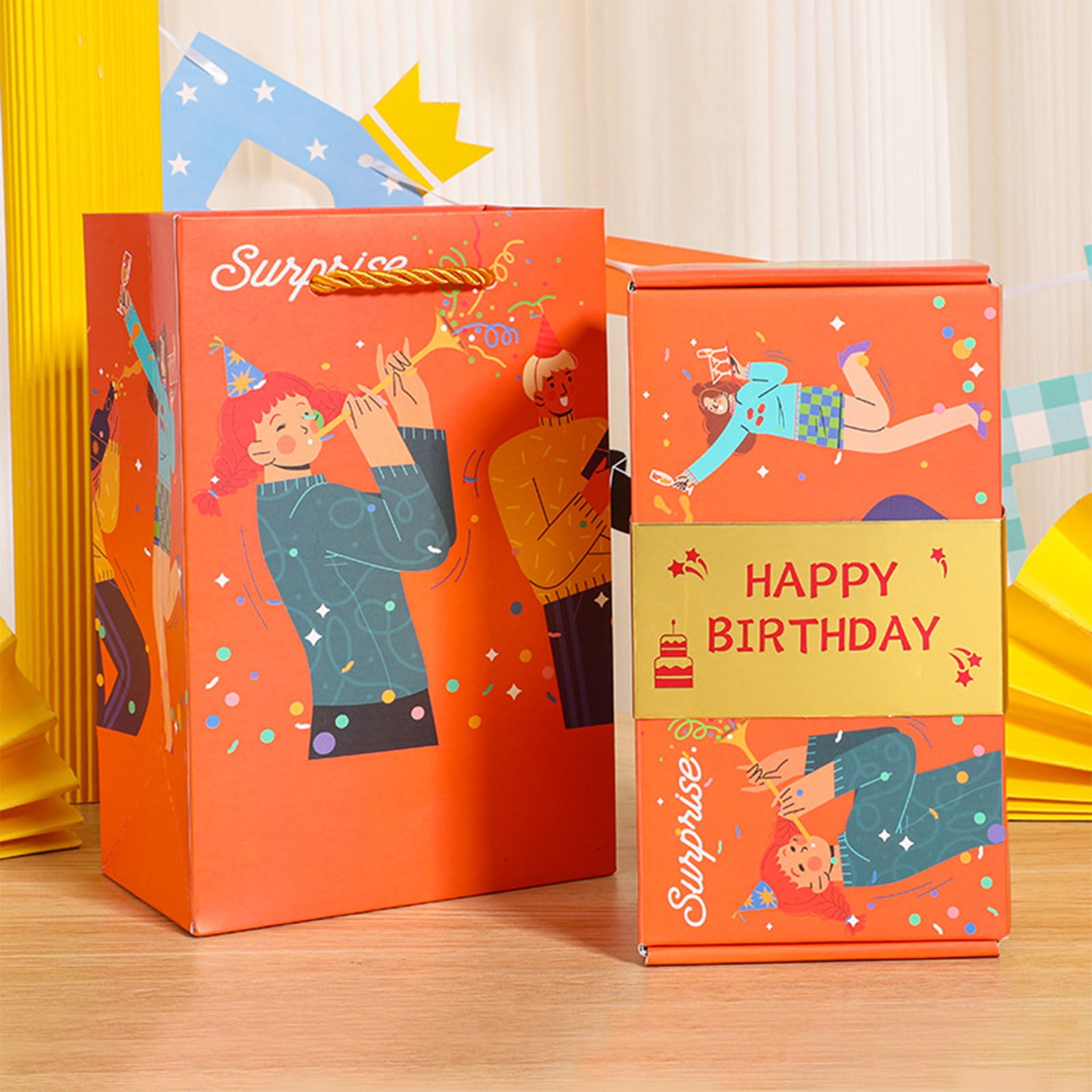 Surprise Gift Box Explosion for Money, 12 Bounces， Unique Folding