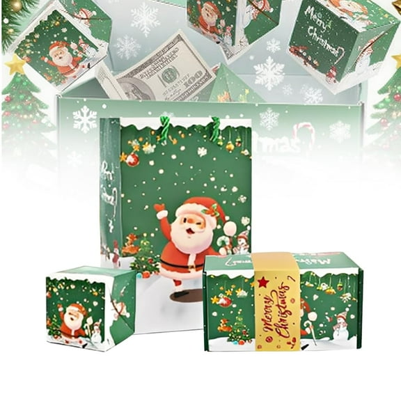 Surprise Gift Box Explosion for Money, 2026 New Unique Folding Bouncing Red Envelope Gift Box with Confetti, Cash Explosion Luxury for Birthday Anniversary Valentine Proposal