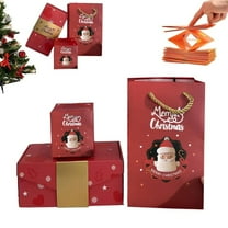 Surprise Gift Box Explosion for Money, Merry Christmas Surprise Gift Boxes, Folding Bouncing Pop-Up Explosion Gift Box, Pop Up Money Gift Box, Cash Explosion Luxury Gift Boxes (11 Bounces)
