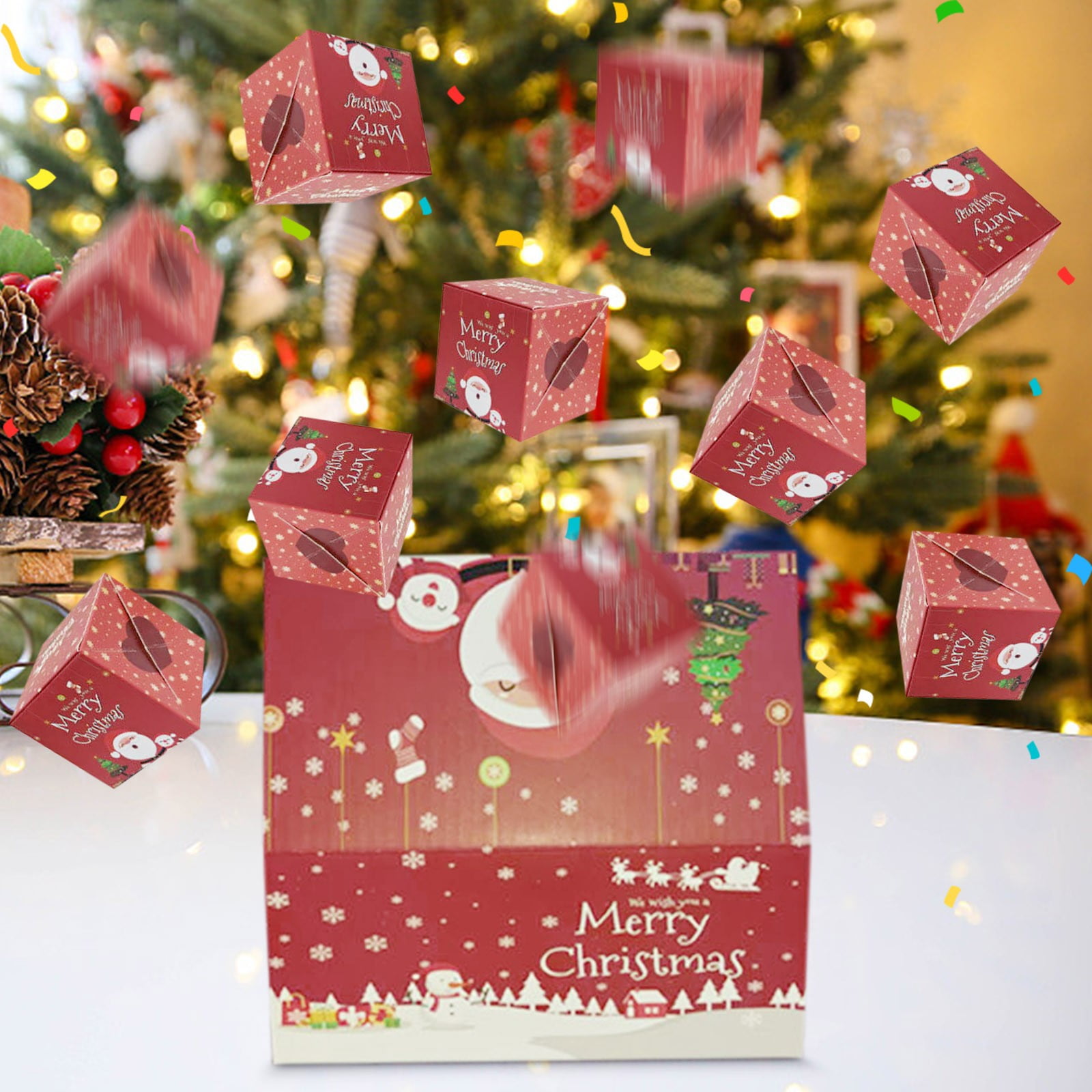 Surprise Gift Box Explosion for Money, Unique Folding Bouncing Red ...