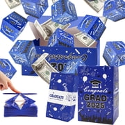 Surprise Gift Box Explosion for Money, Unique Folding Bouncing Red Envelope Gift Box with Confetti, Cash Explosion Luxury for Birthday Anniversary Valentine Proposal