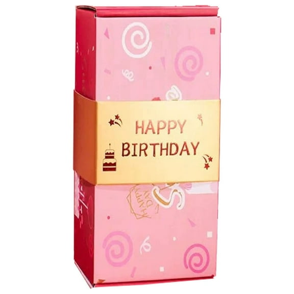 Surprise Gift Box Explosion,Surprise Gift Box,2025 Christmas Surprise Box Gift Box,Surprise Gift Box Explosion for Money, for Christmas Birthday Anniversary Valentine Proposal (Happy Birthday-B)