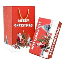 Surprise Gift Box Explosion, Surprise Gift Box-Creating the Most Surprising Gift, Merry Christmas Folding Bouncing Envelope,Christmas Boxes Explosion Gift Box for Money and Birthday (Red-12 PC)