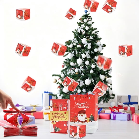 Surprise Gift Box with Jumping Pop-Up Action, Ideal for Christmas Presents, Birthday Surprises, and Proposal Moments, Conceals Small Items like Jewelry for a Fun Unboxing Experience