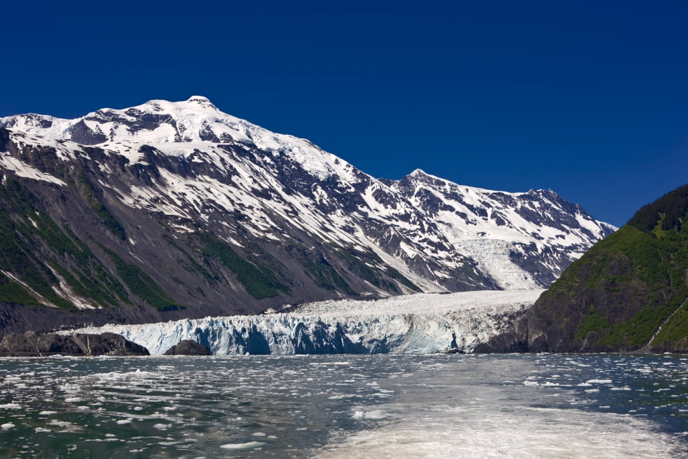 Surprise Glacier In Harriman Fjord As Seen From The Deck On The Klondike Express Tour Boat Prince William Sound Alaska Canvas Art - Kevin Smith Design Pics (34 x 22)
