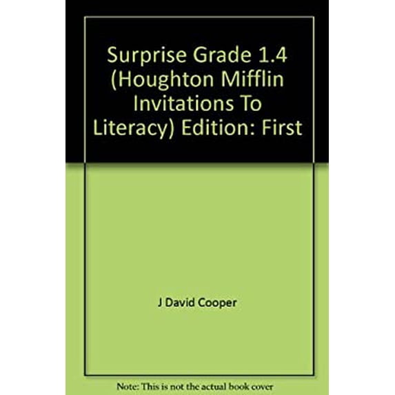 Pre-Owned Surprise Grade 1.4 (Houghton Mifflin Invitations To Literacy)