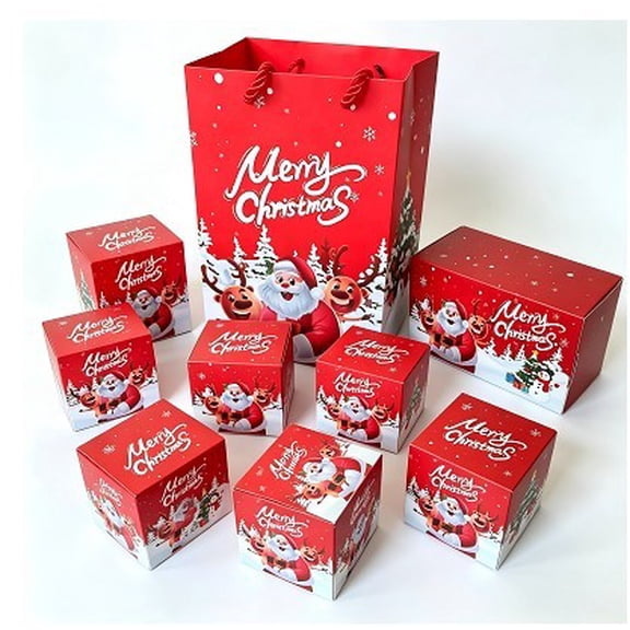 Surprise Jumping Gift Box Red, Merry Christmas Surprise Box Bouncing Romantic Gift for Proposals, Up Gift Box for Rings Necklace Bracelet, Explosion Box for Birthday Christmas Party Surprise, Red
