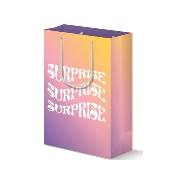 Surprise Ombre Gradient Pattern Gift Bag, Gift Wrap and Supplies, Gift Bag for Large Gifts
