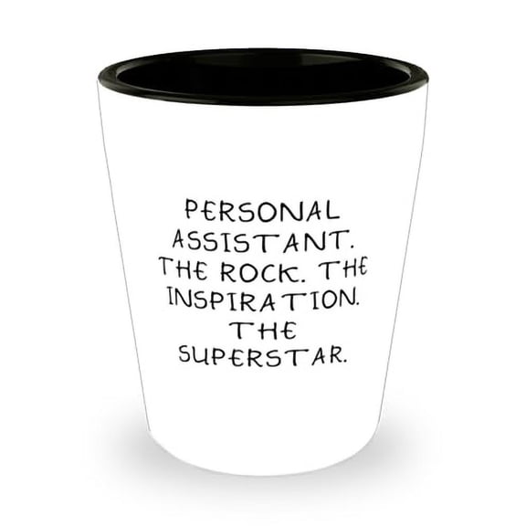 Surprise Personal assistant Gifts, PERSONAL ASSISTANT.., Personal assistant Shot Glass From Colleagues, Ceramic Cup For Friends, Men and women shot glass gift set, His and hers shot glass gift set,