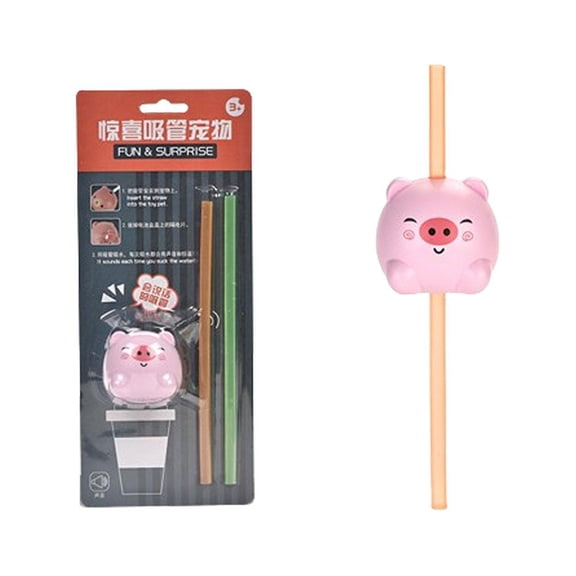 Surprise Pet Sound Straws - Fun Animal-shaped Straws Habits Drinking A8 Q1B7