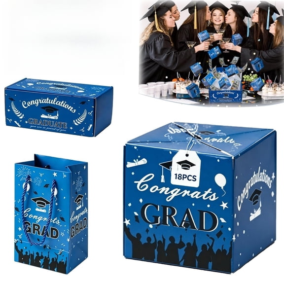 Surprise Pop Up Gift Box Money Graduation, DIY Exploding Cash Case with Confetti, Fun Folding Boxes for High School College