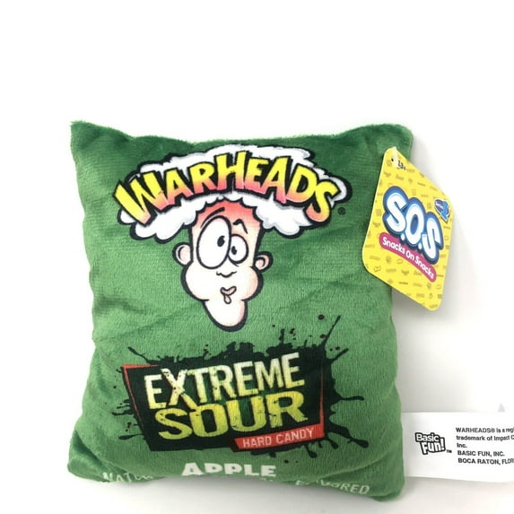 Surprise S.O.S. Snacks On Snacks Series 1 - Warheads Extreme Sour Candy Bag Plush Toy 5 inch