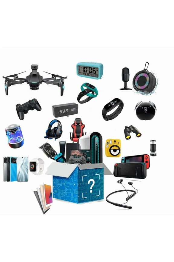 Surprise Unboxing Electronics Gift Set: A Carefully Curated Collection  Premium Tech Items Including Wearables, Audio Devices & Smart Home Gadgets (2-20 pcs)