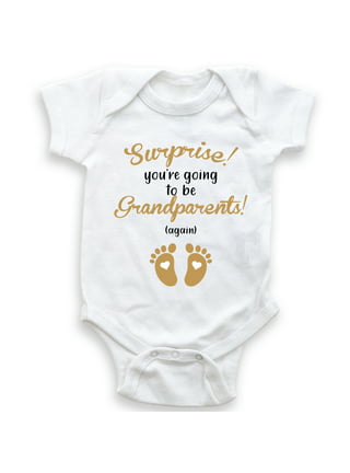  cute & funny Baby Onesie Custom Name Plants Pregnancy Reveal  surprise husband announcement (3-6 Mos, White): Clothing, Shoes & Jewelry