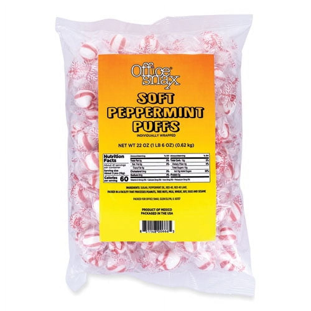 Candy Assortments, Soft Peppermint Puffs, 22 oz Bag Candy Assortments, Soft Peppermint Puffs, 22 oz Bag