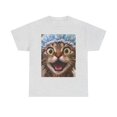 Surprised Cat Face Portrait Graphic T-Shirt - Walmart.com