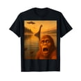 thumbnail image 1 of Surprised Creature Scenic Landscape T-Shirt - Perfect Gift for Bigfoot and UFO Enthusiasts, 1 of 5