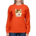 thumbnail image 1 of Surprised Kitten Sweatshirt Women -Kayomi Harai Designs, Female Large, 1 of 4