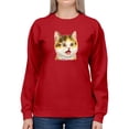 thumbnail image 1 of Surprised Kitten Sweatshirt Women -Kayomi Harai Designs, Female Small, 1 of 4