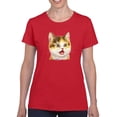 thumbnail image 1 of Surprised Kitten T-Shirt Women -Kayomi Harai Designs, Female Medium, 1 of 4
