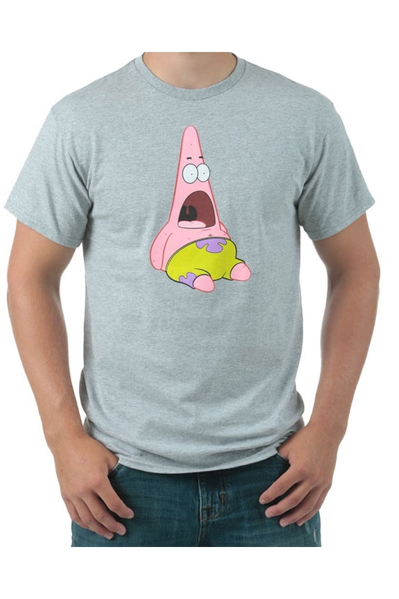 Surprised Patrick Star Spongebob Adult T-Shirt