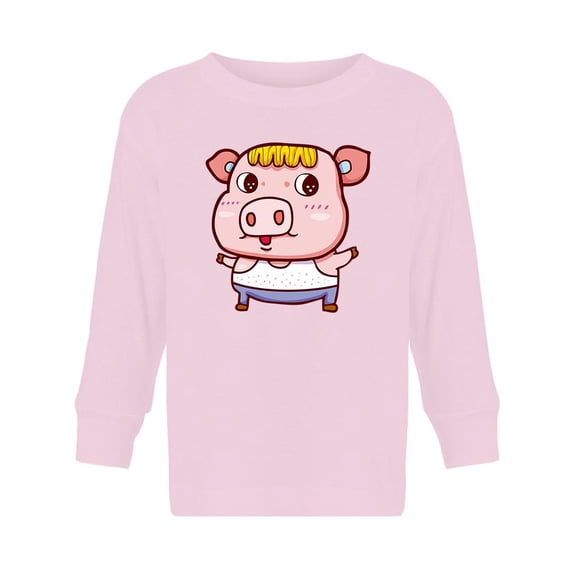 Surprised Pig Long Sleeve Toddler -Image by Shutterstock,  2 Toddler