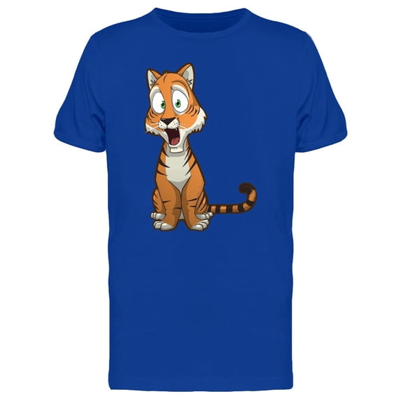 Surprised Young Tiger T-Shirt Men -Image by Shutterstock, Male Small