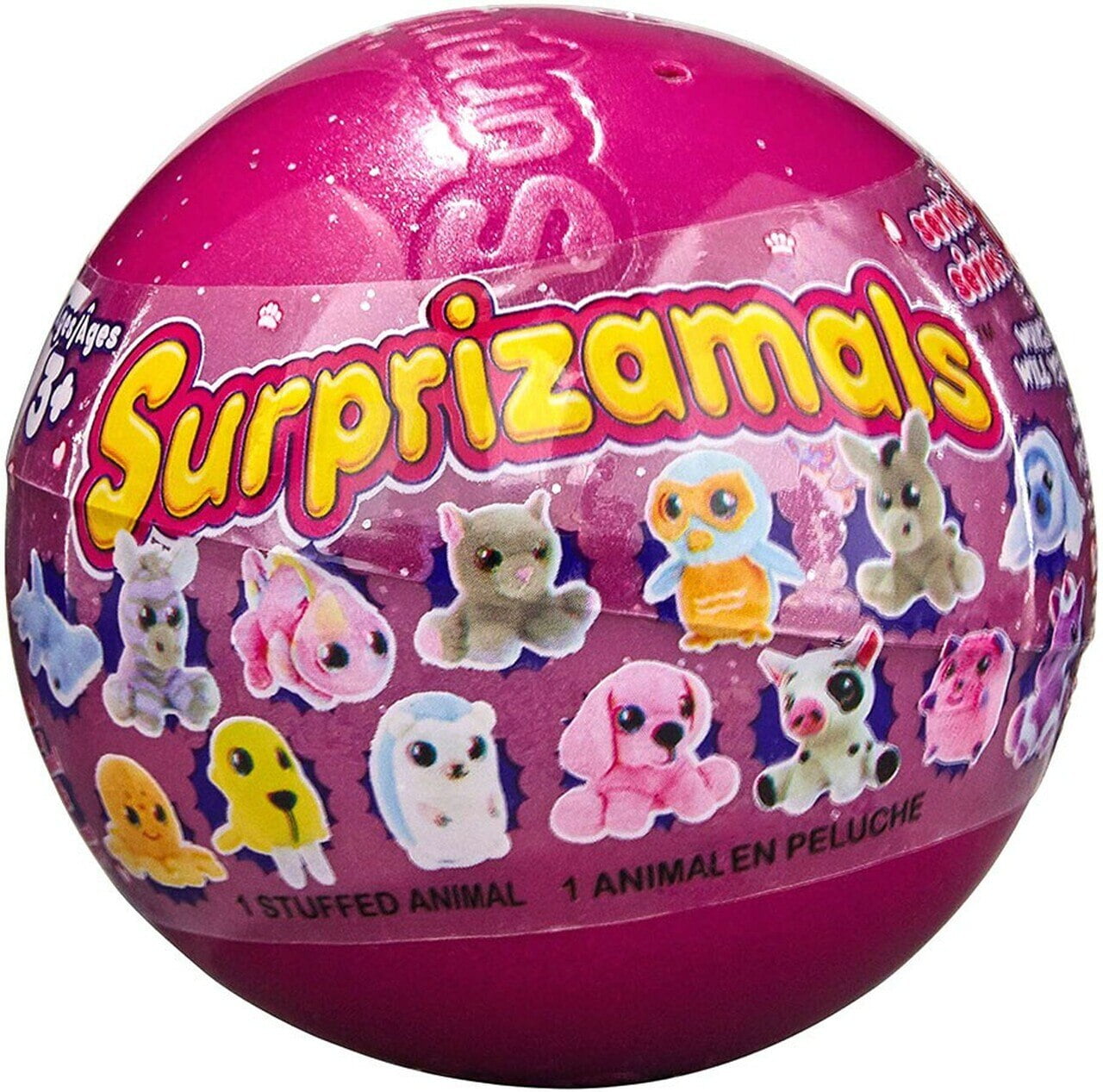 surprizamals series 8 - pack of 4 mystery balls with collectible