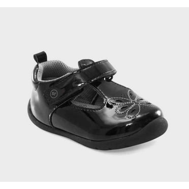 Surprize by Stride Rite Baby Girls' Paloma Mary Jane Sneakers - (Black, Size: 4)
