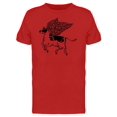 thumbnail image 1 of Surreal Art Fantasy Flying Cow T-Shirt Men -Image by Shutterstock, Male x-Large, 1 of 2