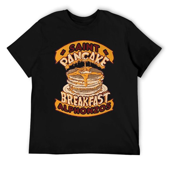 Surreal Breakfast Art T-Shirt, Psychedelic Vintage Graphic Tee, Retro Music Fan Apparel Black-style L