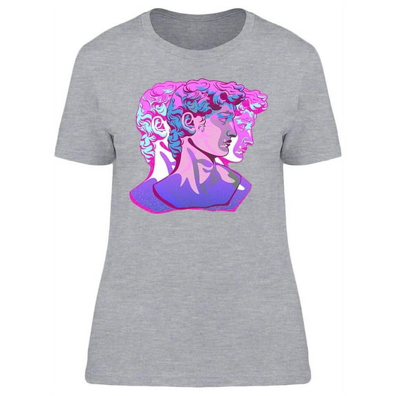 Surreal Colored David Bust T-Shirt Women -Image by Shutterstock, Female XX-Large