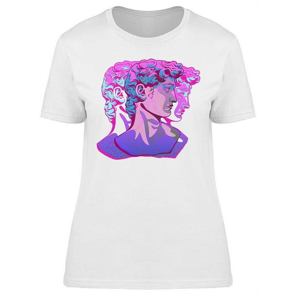 Surreal Colored David Bust T-Shirt Women -Image by Shutterstock, Female x-Large