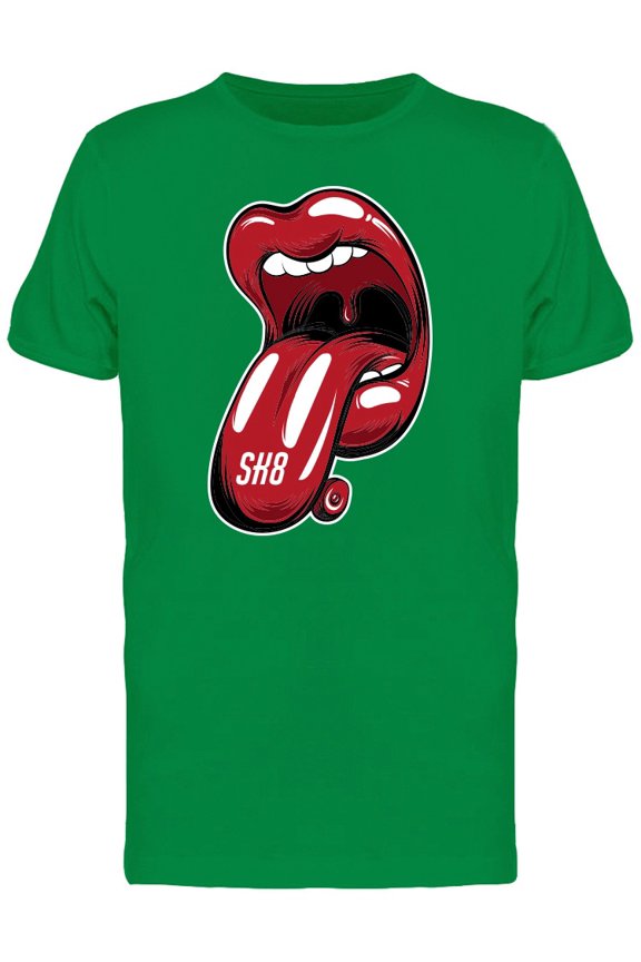 Surreal Colorful Lips Sk8 Skate Tee Men's -Image by Shutterstock